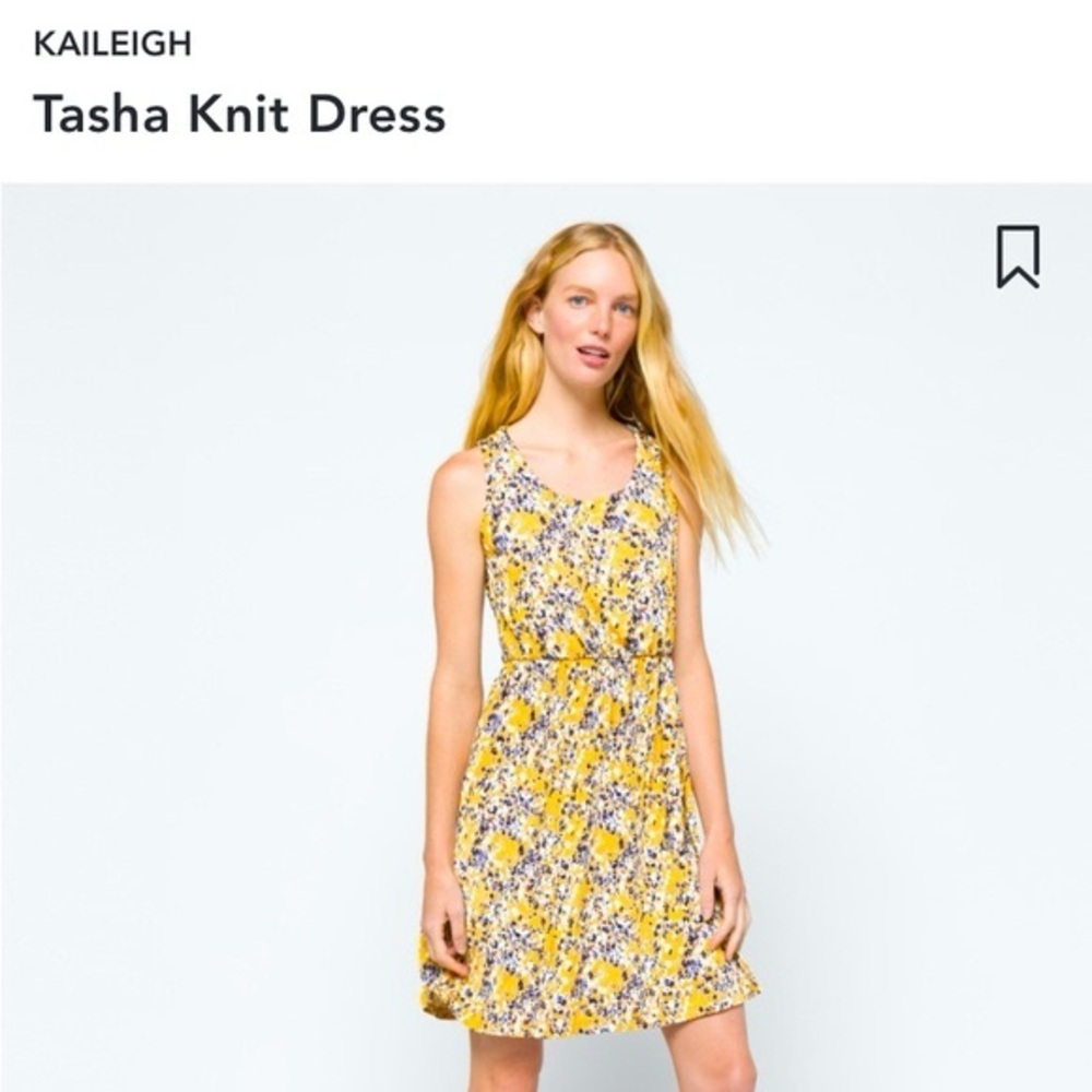 KAILEIGH yellow floral dress